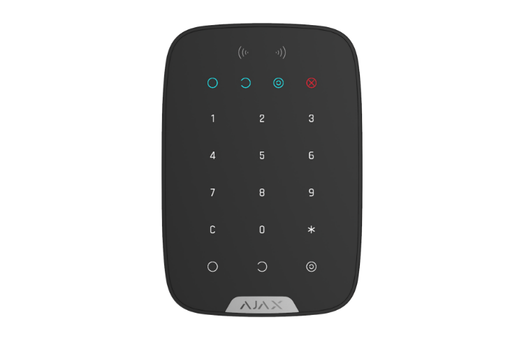 Picture of Kaardilugejaga sõrmistik Ajax Keypad Plus (must)