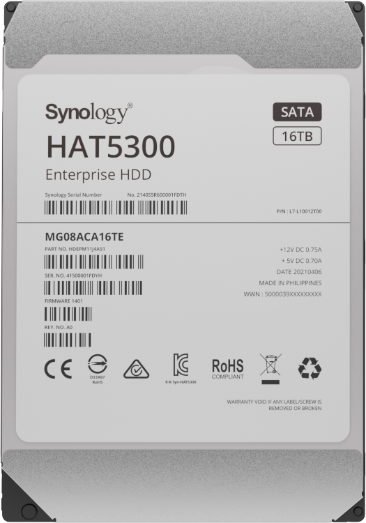 Pilt Synology SATA 3,5" HDD 16TB HAT5300-16T